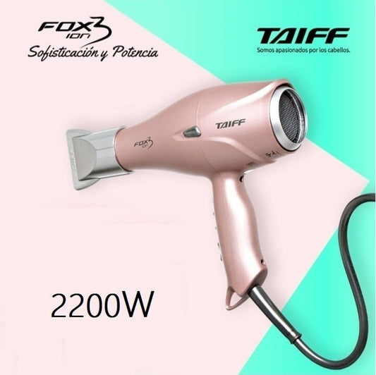 Taiff | Secadora de Cabello Fox Ion 3 Soft Rose 2200W