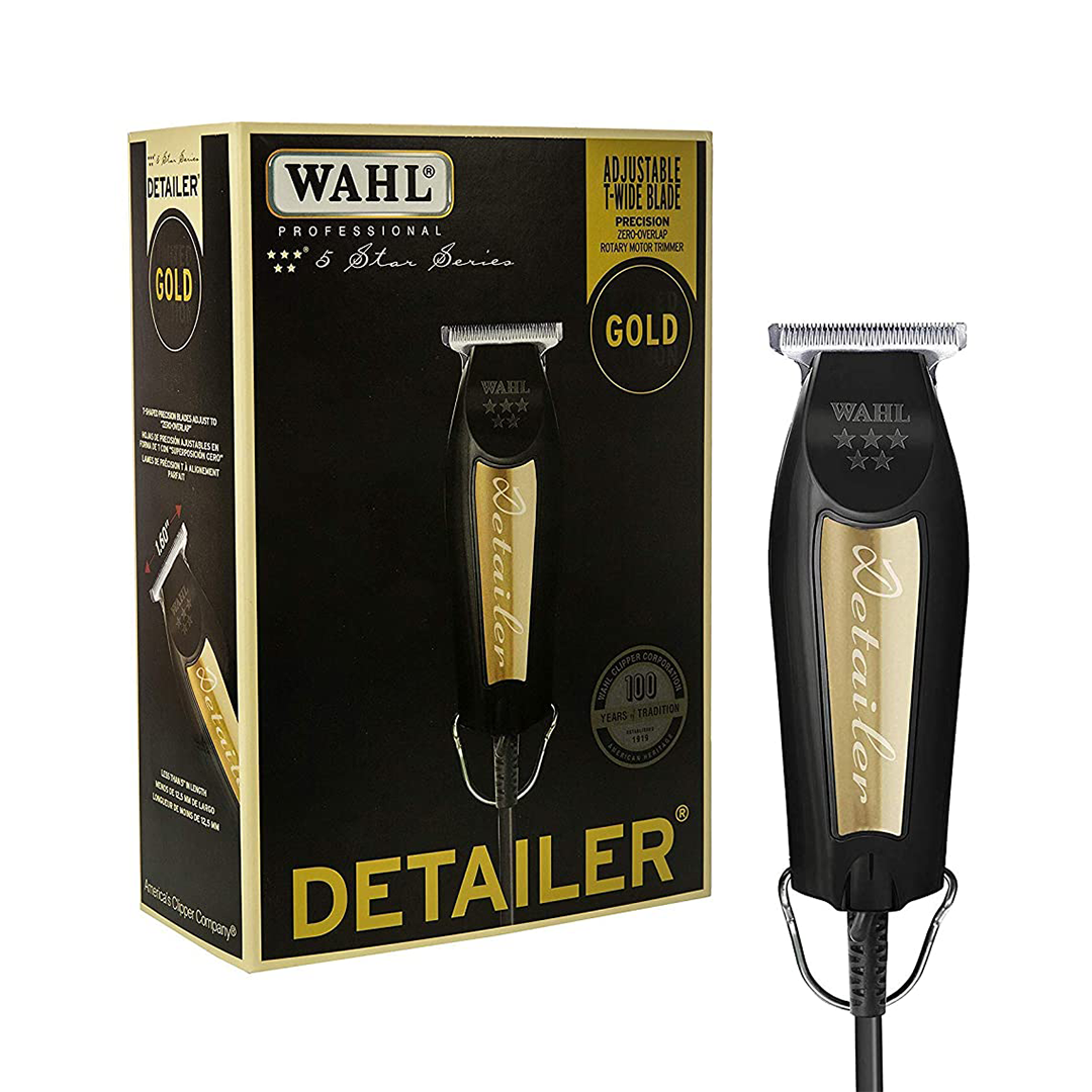 Wahl | Maquina Trimmer con cable, serie 5 estrellas, Edición Limitada Black & Gold