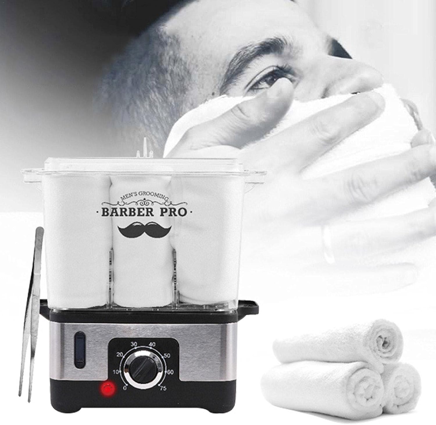 Calentador De Toallas a Vapor  Premium Para Barbería