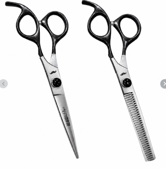 Beard Alfa | TIJERAS Plata Arenada 6.5
