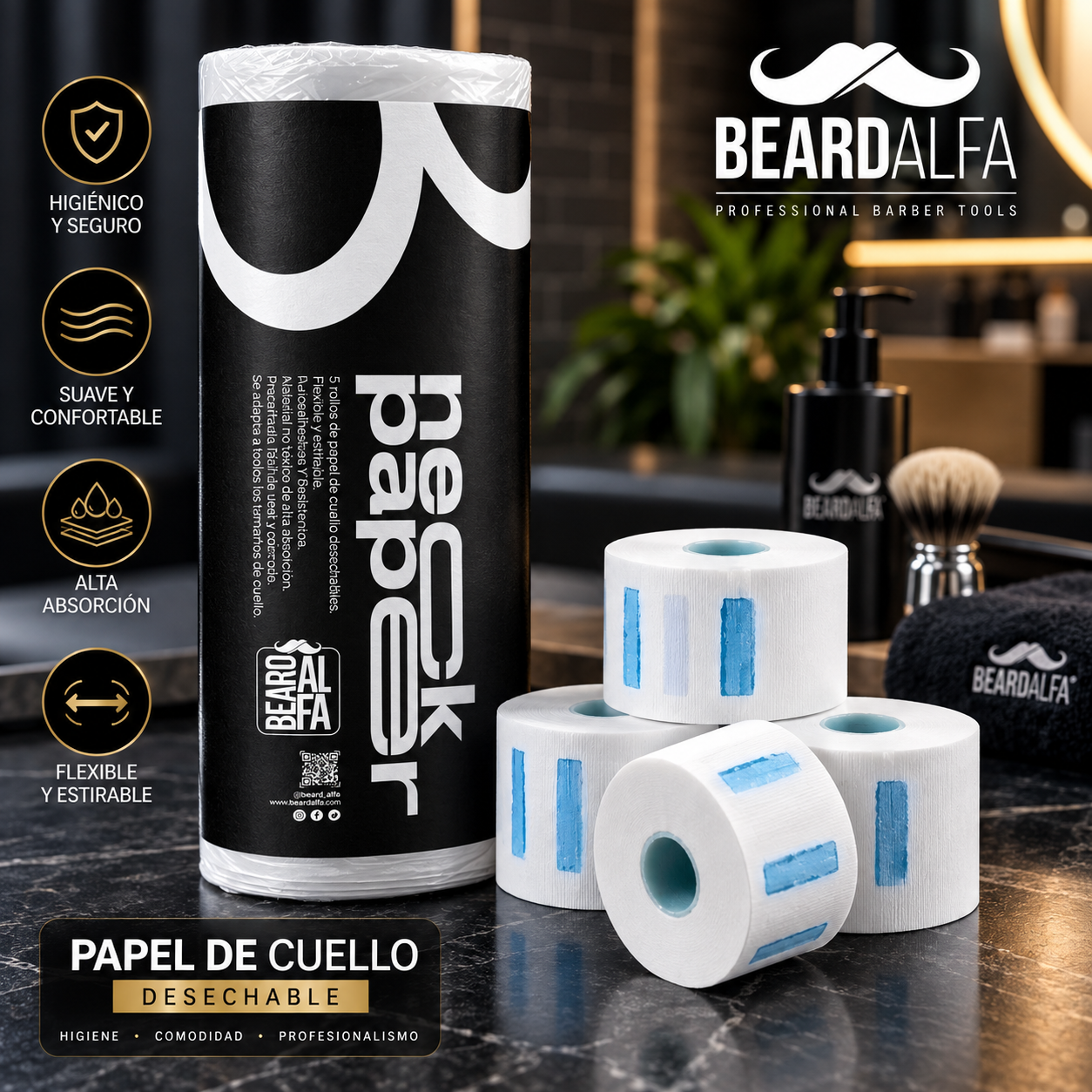 Beard Alfa | Papel de Cuello Neck Paper