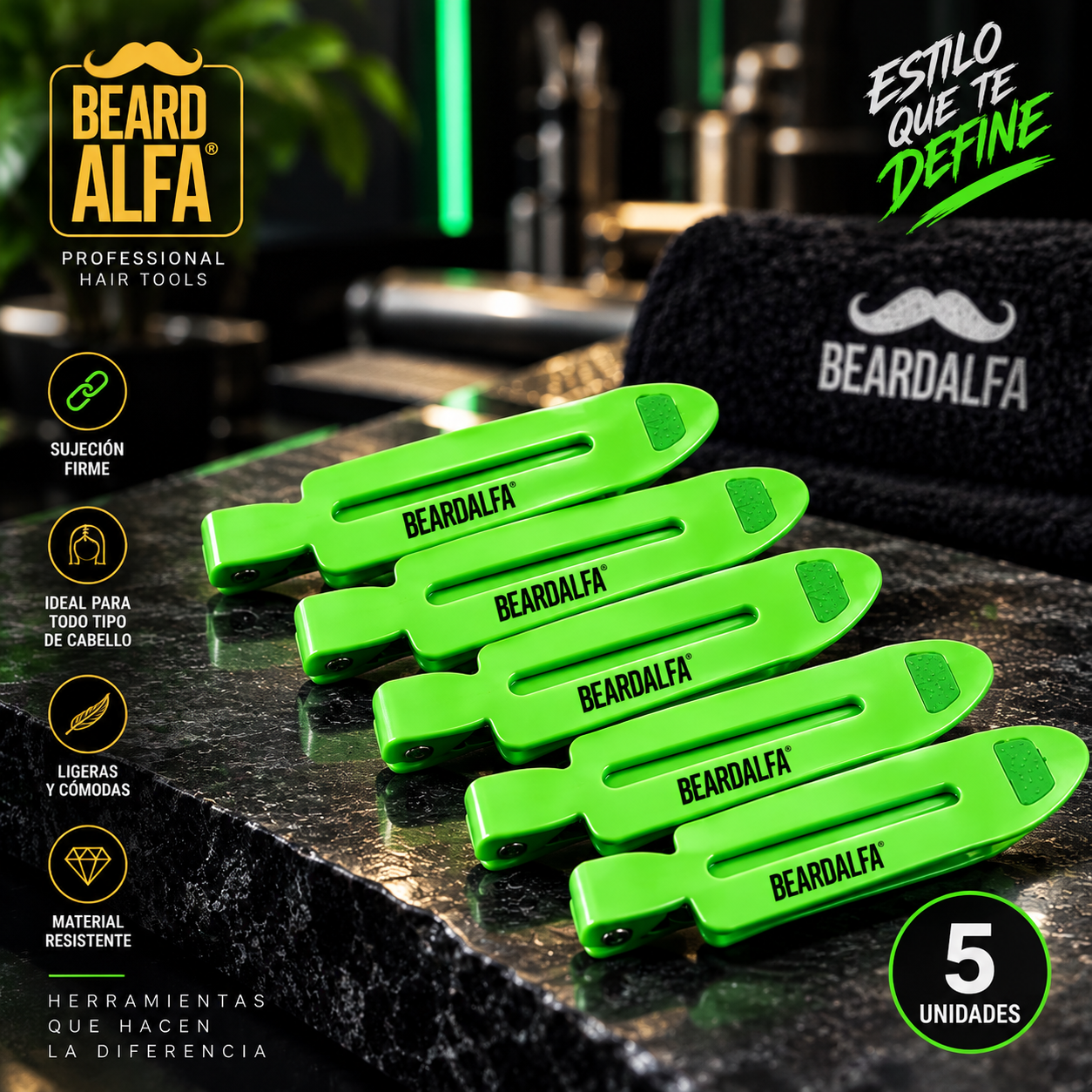 Beard Alfa | Ganchos Anti marca