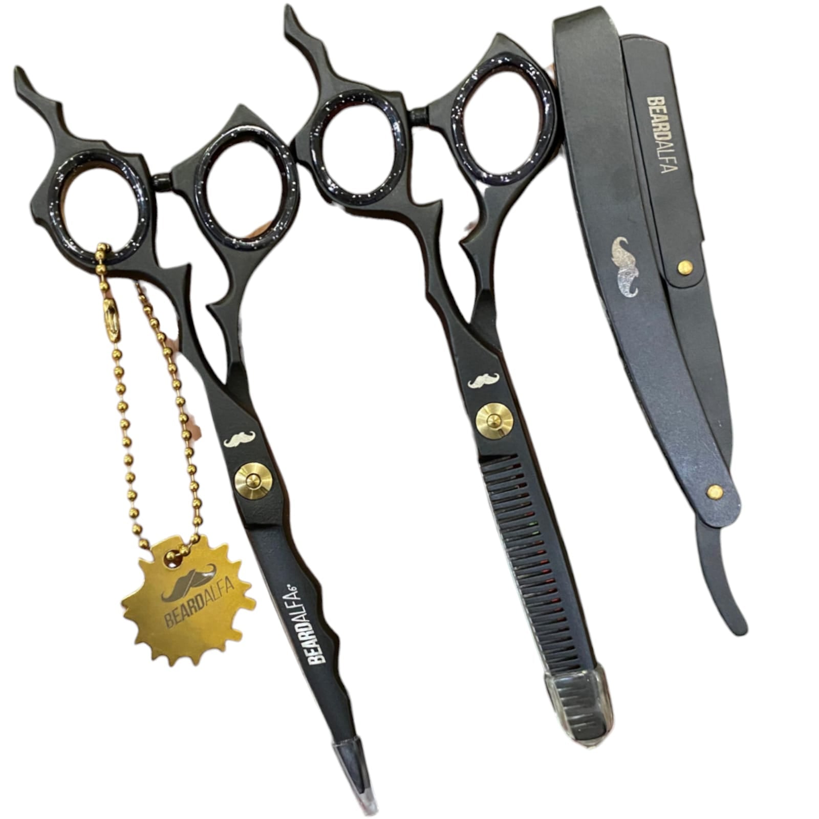 Beard Alfa | TIJERAS BLACK MATE 6.5 KIT NEW
