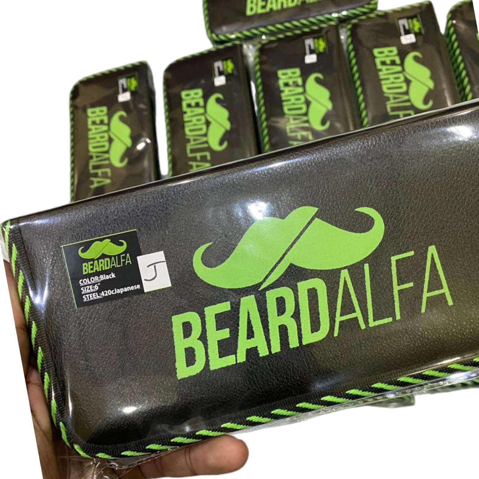 Beard Alfa | TIJERAS BLACK GLOSS 6.5 KIT NEW
