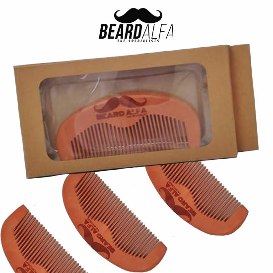 Beard Alfa | Peine Madera de Melocotón